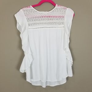VANILLA STAR Ruffle Cottagecore Gauze Boho Tank